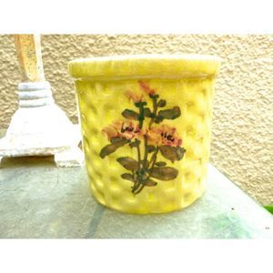 Ceramic Wall Pocket, Green Glazed Herb Planter, Pottery, Wall Vase